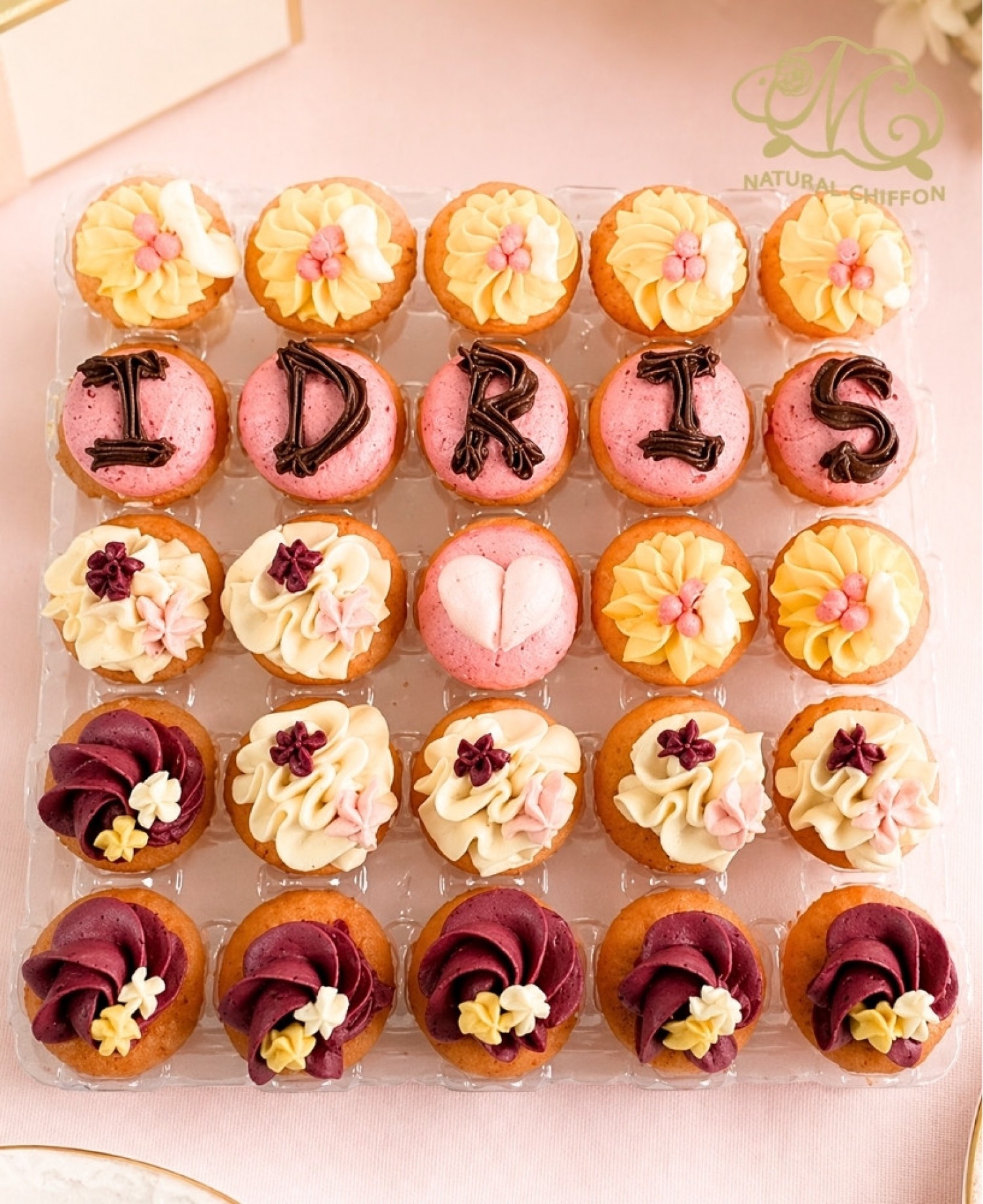 mini cupcake set K (10個字母)